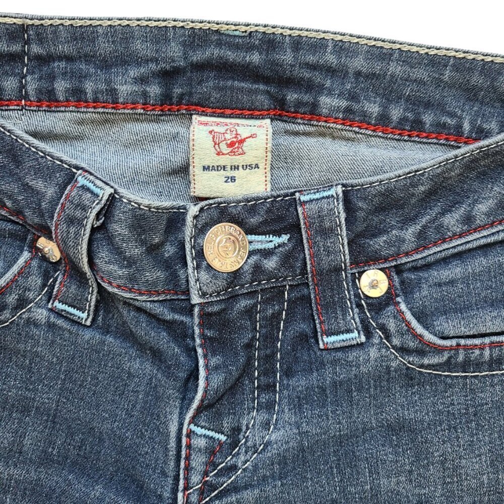 True Religion Womens Skinny Jeans 26 Blue Denim Low Rise Classic Transitional - Picture 5 of 11